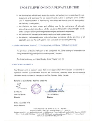 2016.11.22 directors report