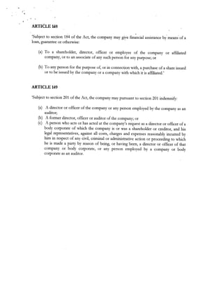 Marigold Projects Articles of Incorporation