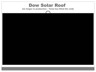 Dow Solar Roof
(no longer in production – Tesla has filled the void)
 