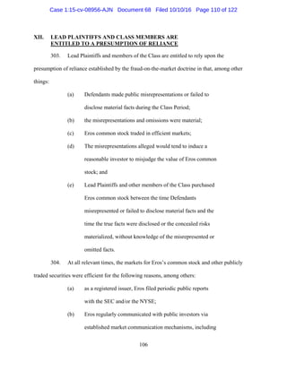 2016.10.14 Eros Amended Complaint