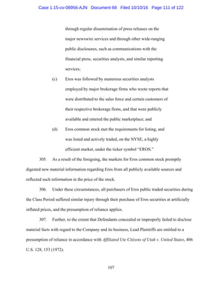 2016.10.14 Eros Amended Complaint