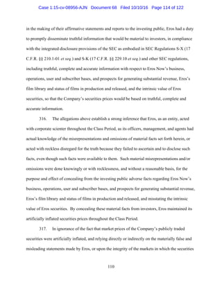 2016.10.14 Eros Amended Complaint