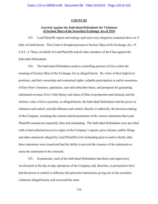 2016.10.14 Eros Amended Complaint