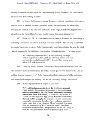 2016.10.14 Eros Amended Complaint