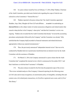 2016.10.14 Eros Amended Complaint