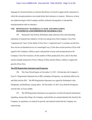 2016.10.14 Eros Amended Complaint