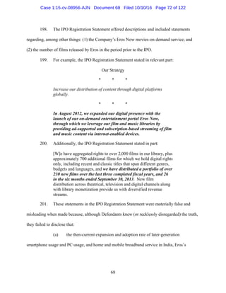 2016.10.14 Eros Amended Complaint