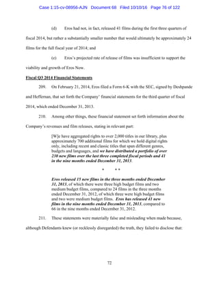 2016.10.14 Eros Amended Complaint