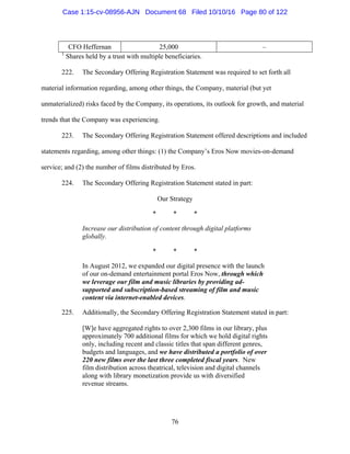 2016.10.14 Eros Amended Complaint