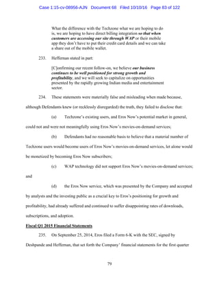 2016.10.14 Eros Amended Complaint