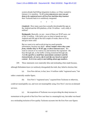 2016.10.14 Eros Amended Complaint