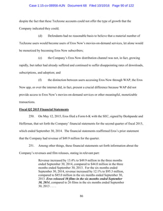 2016.10.14 Eros Amended Complaint