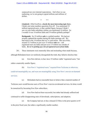 2016.10.14 Eros Amended Complaint