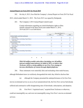 2016.10.14 Eros Amended Complaint