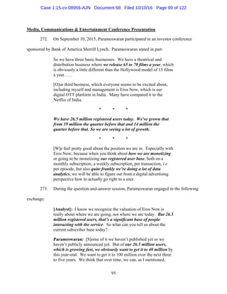 2016.10.14 Eros Amended Complaint