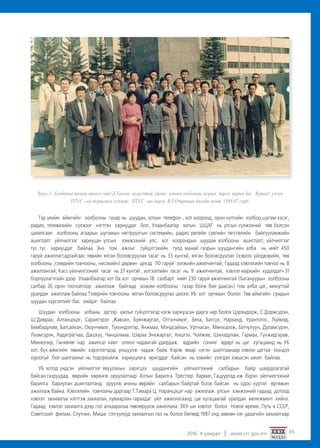 2016. II улирал www.crc.gov.mn 65
Зураг-1. Холбооны яамны орлогч сайд Д.Төгсөө ахлагчтай аймаг, хотын холбооны газрын дарга нарын баг Буриад улсын
ПТУС –ын туршлага судлаж, ПТУС –ын дарга В.Р.Очировын багийн хамт. 1988.07 сард.
Тэр үеийн аймгийн холбооны газар нь шуудан, хотын телефон , хот хооронд, орон нутгийн холбоо,шугам хэсэг,
радио, телевизийн сүлжээг нэгтгэн хариуцдаг бол, Улаанбаатар хотын ШЦХГ нь улсын сүлжээний төв болсон
цахилгаан холбооны агаарын шугамын нягтруулгын системийн, радио релейн сувгийн төгсгөлийн байгууламжийн
ашиглалт үйлчилгээг хариуцан улсын хэмжээний улс, хот хоорондын шуудан холбооны ашиглалт, үйлчилгээг
тус тус хариуцдаг байлаа. Энэ том ажлыг гүйцэтгэхийн тулд манай газрын шуудангийн алба нь нийт 450
гаруй ажиллагсадтайгаас төвийн ялган боловсруулах тасаг нь 33 хүнтэй, ялган боловсруулах (хэвлэх үйлдвэрийн, төв
холбооны ,тээврийн товчооны, нисэхийн) дөрвөн цехэд 110 гаруй ээлжийн ажилчинтай, Гадаад хэвлэлийн товчоо нь 8
ажилтантай, Касс үйлчилгээний тасаг нь 27 хүнтэй , илгээлтийн тасаг нь 9 ажилчинтай, хэвлэл маркийн худалдагч 31
борлуулагчтайн дээр Улаанбаатар хот ба хот орчмын 18 салбарт нийт 230 гаруй ажилчинтай (Багануурын холбооны
салбар 26 орон тоотойгоор ажиллаж байгаад хожим холбооны газар болж бие даасан) том алба цаг, минуттай
уралдан ажиллаж байлаа.Тээврийн товчооны ялган боловсруулах цехээс УБ хот орчмын болон Төв аймгийн сумдын
шуудан хүргэлтийг бас хийдэг байлаа.
Шуудан холбооны албаны эдгээр ажлыг гүйцэтгэхэд нэгж хариуцсан дарга нар болох Цэрэндорж, С.Доржсүрэн,
Ш.Дивраа, Алтанцэцэг, Сарангэрэл ,Жавзан, Буянжаргал, Отгончимэг, Зина, Батсүх, Нарханд, Урантогос, Лүймэд,
Бямбадулам, Батсайхан, Оюунчимэг, Түмэндэлгэр, Янжмаа, Мэндсайхан, Уртнасан, Мөнхцоож, Батчулуун, Дуламсүрэн,
Лхамсүрэн, Хадаграгчаа, Дашхүү, Чанцалмаа, Шараа Энхжаргал, Хишгээ, Чойжив, Шинэдулам, Гармаа, Гүнжидгарав,
Мөнхочир, Ганхөлөг нар ажилсаг хамт олноо чадамгай удирдаж өдрийн сонинг өдөрт нь цаг хугацаанд нь УБ
хот, бүх аймгийн төвийн хэрэглэгчдэд уншуулж чадаж байв. Хэрэв ямар нэгэн шалтгаанаар хэвлэл цагтаа эзэндээ
хүрээгүй бол шалгааныг нь тодорхойлж хариуцлага яригддаг байсан нь хэвийн үзэгдэл хэвшсэн ажил байлаа.
УБ хотод үндсэн үйлчилгээг явуулахын зэрэгцээ шуудангийн үйлчилгээний салбарын байр шаардлагатай
байсан газруудад өөрийн хөрөнгө оруулалтаар Хотын Барилга Трестээр Яармаг, Гацууртад иж бүрэн үйлчилгээний
барилга бариулан ашиглалтанд оруулж анхны өөрийн салбарын байртай болж байсан нь одоо хүртэл өргөжин
ажиллаж байна. Хэвлэлийн товчооны даргаар Т.Тамара Ц. Наранцэцэг нар ажиллаж улсын хэмжээний гадаад дотоод
хэвлэл захиалгыг нэгтгэж захиалан, хувиарлан тараадаг үйл ажиллагаанд цаг хугацаатай уралдан менежмент хийнэ.
Гадаад хэвлэл захиалга дээр гол анхааралаа төвлөрүүлж ажиллана. ЗХУ-ын хэвлэл болох Новое время, Путь в СССР,
Советский фильм, Спутник, Миша сэтгүүлүүд захиалгын гол нь болох бөгөөд 1987 онд зөвхөн нэг удаагийн захиалгаар
 