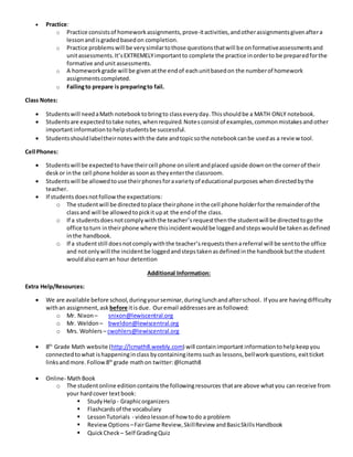 2016 2017 expectation sheet | DOCX