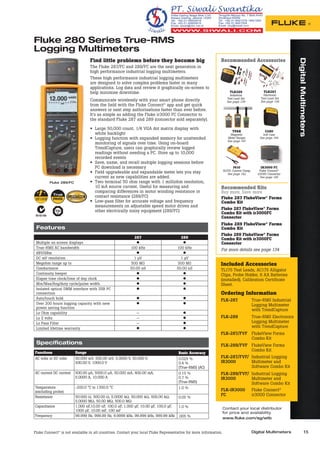 Fluke Test Tools Catalog 2017 | Katalog Fluke 2017