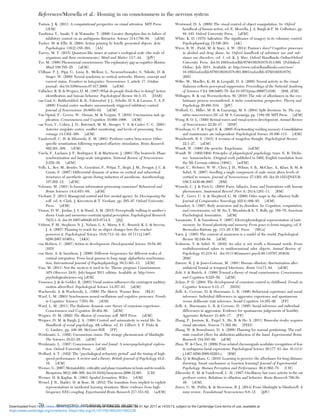 Tsotsos, J. K. (2011) A computational perspective on visual attention. MIT Press.
[rEM]
Tsushima, Y., Sasaki, Y. & Watanabe, T. (2006) Greater disruption due to failure of
inhibitory control on an ambiguous distractor. Science 314:1786–88. [aEM]
Tucker, M. & Ellis, R. (2004) Action priming by brieﬂy presented objects. Acta
Psychologica 116(2):185–203. [AA]
Turvey, M. T. (2015) Quantum-like issues at nature’s ecological scale (the scale of
organisms and their environments). Mind and Matter 13:7–44. [JdV]
Tye, M. (1999) Phenomenal consciousness: The explanatory gap as cognitive illusion.
Mind 108:705–25. [aEM]
Uhlhaas, P. J., Pipa, G., Lima, B., Melloni, L., Neuenschwander, S., Nikolic, D. &
Singer, W. (2009) Neural synchrony in cortical networks: History, concept and
current status. Frontiers in Integrative Neuroscience 3, article 17. (Online
journal). doi:10.3389/neuro.07.017.2009. [arEM]
Vallacher, R. R. & Wegner, D. M. (1987) What do people think they’re doing? Action
identiﬁcation and human behavior. Psychological Review 94:3–15. [DAR]
van Gaal, S., Ridderinkhof, K. R., Fahrenfort, J. J., Scholte, H. S. & Lamme, V. A. F.
(2008) Frontal cortex mediates unconsciously triggered inhibitory control.
Journal of Neuroscience 28:8053–62. [aEM]
Van Opstal, F., Gevers, W., Osman, M. & Verguts, T. (2010) Unconscious task ap-
plication. Consciousness and Cognition 19:999–1006. [rEM]
van Veen, V., Cohen, J. D., Botvinick, M. M., Stenger, V. A. & Carter, C. C. (2001)
Anterior cingulate cortex, conﬂict monitoring, and levels of processing. Neu-
roimage 14:1302–308. [aEM]
Vanderwolf, C. H. & Zibrowski, E. M. (2001) Pyriform cortex beta-waves: Odor-
speciﬁc sensitization following repeated olfactory stimulation. Brain Research
892:301–308. [rEM]
Varela, F., Lachaux, J. P., Rodriguez, E. & Martinerie, J. (2001) The brainweb: Phase
synchronization and large-scale integration. National Review of Neuroscience
2:229–39. [aEM]
Velly, L., Rey, M., Bruder, N., Gouvitsos, F., Witjas, T., Regis, J. M., Peragut, J. C. &
Gouin, F. (2007) Differential dynamic of action on cortical and subcortical
structures of anesthetic agents during induction of anesthesia. Anesthesiology
107:202–12. [aEM]
Velmans, M. (1991) Is human information processing conscious? Behavioral and
Brain Sciences 14(4):651–69. [aEM]
Vierkant, T. (2013) Managerial control and free mental agency. In: Decomposing the
will, ed. A. Clark, J. Kiverstein & T. Vierkant, pp. 285–97. Oxford University
Press. [aEM]
Vinson, D. W., Jordan, J. S. & Hund, A. M. (2015) Perceptually walking in another’s
shoes: Goals and memories constrain spatial perception. Psychological Research
79(5):1–9. doi:10.1007/s00426-015-0714-5. [JSJ]
Vishton, P. M., Stephens, N. J., Nelson, L. A., Morra, S. E., Brunick, K. L. & Stevens,
J. A. (2007) Planning to reach for an object changes how the reacher
perceives it. Psychological Science 18(8):713–19. doi: 10.1111/j.1467-
9280.2007.01965.x. [AKS]
von Hofsten, C. (2007) Action in development. Developmental Science 10:54–60.
[HD]
von Stein, A. & Sarnthein, J. (2000) Different frequencies for different scales of
cortical integration: From local gamma to long range alpha/theta synchroniza-
tion. International Journal of Psychophysiology 38(3):301–13. [rEM]
Voss, M. (2011) Not the mystery it used to be: Theme program: Consciousness.
APS Observer 24(6), July/August 2011 edition. Available at: http://www.
psychologicalscience.org [aEM]
Vroomen, J. & de Gelder, B. (2003) Visual motion inﬂuences the contingent auditory
motion aftereffect. Psychological Science 14:357–61. [aEM]
Wachowski, A. & Wachowski, L. (1999) The Matrix. Warner Bros. [BLS]
Ward, L. M. (2003) Synchronous neural oscillations and cognitive processes. Trends
in Cognitive Sciences 7:553–59. [rEM]
Ward, L. M. (2011) The thalamic dynamic core theory of conscious experience.
Consciousness and Cognition 20:464–86. [aEM]
Wegner, D. M. (2002) The illusion of conscious will. MIT Press. [aEM]
Wegner, D. M. & Bargh, J. A. (1998) Control and automaticity in social life. In:
Handbook of social psychology, 4th edition, ed. D. Gilbert, S. T. Fiske &
G. Lindzey, pp. 446–96. McGraw-Hill. [FP]
Weiskrantz, L. (1992) Unconscious vision: The strange phenomenon of blindsight.
The Sciences 35:23–28. [aEM]
Weiskrantz, L. (1997) Consciousness lost and found: A neuropsychological explora-
tion. Oxford University Press. [aEM]
Welford, A. T. (1952) The “psychological refractory period” and the timing of high-
speed performance: A review and a theory. British Journal of Psychology 43:2–
19. [rEM]
Werner, G. (2007) Metastability, criticality and phase transitions in brain and its models.
Biosystems 90(2):496–508. doi:10.1016/j.biosystems.2006.12.001. [CH]
Werner, H. & Kaplan, B. (1963) Symbol formation. Wiley. [rEM]
Wessel, J. R., Haider, H. & Rose, M. (2012) The transition from implicit to explicit
representations in incidental learning situations: More evidence from high-
frequency EEG coupling. Experimental Brain Research 217:153–62. [arEM]
Westwood, D. A. (2009) The visual control of object manipulation. In: Oxford
handbook of human action, ed. E. Morsella, J. A. Bargh & P. M. Gollwitzer, pp.
88–103. Oxford University Press. [aEM]
White, K. D. (1978) Salivation: The signiﬁcance of imagery in its voluntary control.
Psychophysiology 15:196–203. [AK]
Wiers, R. W., Field, M. & Stacy, A. W. (2014) Passion’s slave? Cognitive processes
in alcohol and drug abuse. In: Oxford handbook of substance use and sub-
stance use disorders, vol. 1, ed. K. J. Sher. Oxford Handbooks Online/Oxford
University Press. doi:10.1093/oxfordhb/9780199381678.013.009. [Published
Online, July 2014. Available at: http://www.oxfordhandbooks.com/view/
10.1093/oxfordhb/9780199381678.001.0001/oxfordhb-9780199381678].
[BH]
Wilke, M., Mueller, K.-M. & Leopold, D. A. (2009) Neural activity in the visual
thalamus reﬂects perceptual suppression. Proceedings of the National Academy
of Sciences USA 106:9465–70. doi:10.1073/pnas.0900714106. [BM, rEM]
Withagen, R. & van Wermeskerken, M. (2010) The role of affordances in the evo-
lutionary process reconsidered: A niche construction perspective. Theory and
Psychology 20:489–510. [JdV]
Wolford, G., Miller, M. B. & Gazzaniga, M. S. (2004) Split decisions. In: The cog-
nitive neurosciences III, ed. M. S. Gazzaniga, pp. 1189–99. MIT Press. [aEM]
Wong, R. O. L. (1999) Retinal waves and visual system development. Annual Review
of Neuroscience 22:29–47. [HSP]
Woodman, G. F. & Vogel, E. K. (2005) Fractionating working memory: Consolidation
and maintenance are independent. Psychological Science 16:106–113. [rEM]
Woodworth, R. S. (1915) A revision of imageless thought. Psychological Review
22:1–27. [aEM]
Wundt, W. (1900) Die sprache. Engelmann. [raEM]
Wundt, W. (1902/1904) Principles of physiological psychology, trans. E. B. Titche-
ner. Sonnenschein. (Original work published in 1902; English translation from
the 5th German edition [1904]). [arEM]
Wyart, C., Webster, W. W., Chen, J. H., Wilson, S. R., McClary, A., Khan, R. M. &
Sobel, N. (2007) Smelling a single component of male sweat alters levels of
cortisol in women. Journal of Neuroscience 27:1261–65. doi:10.1523/JNEUR-
OSCI.4430-06.2007. [BM]
Wysocki, C. J. & Preti G. (2004) Facts, fallacies, fears, and frustrations with human
pheromones. Anatomical Record (Part A) 281A:1201–11. [BM]
Xu, F., Greer, C. A. & Shepherd, G. M. (2000) Odor maps in the olfactory bulb.
Journal of Comparative Neurology 422(4):489–95. [rEM]
Yamadori, A. (1997) Body awareness and its disorders. In: Cognition, computation,
and consciousness, ed. M. Ito, Y. Miyashita & E. T. Rolls, pp. 169–76. American
Psychological Association. [aEM]
Yamamoto, T. & Yasoshima, Y. (2007) Electrophysiological representation of taste
memory. In: Neural plasticity and memory: From genes to brain imaging, ed. F.
Bermudez-Rattoni, pp. 113–28. CRC Press. [MGa]
Yates, J. (1985) The content of awareness is a model of the world. Psychological
Review 92:249–84. [aEM]
Yeshurun, Y. & Sobel, N. (2010) An odor is not worth a thousand words: From
multidimensional odors to unidimensional odor objects. Annual Review of
Psychology 61:219–41. doi:10.1146/annurev.psych.60.110707.163639.
[BM]
Zatorre, R. J. & Jones-Gotman, M. (1991) Human olfactory discrimination after
unilateral frontal or temporal lobectomy. Brain 114:71–84. [aEM]
Zeki, S. & Bartels, A. (1999) Toward a theory of visual consciousness. Consciousness
and Cognition 8:225–59. [aEM]
Zelazo, P. D. (2004) The development of conscious control in childhood. Trends in
Cognitive Sciences 8:12–17. [HDS]
Zelli, A., Cervone, D. & Huesmann, L. R. (1996) Behavioral experience and social
inference: Individual differences in aggressive experience and spontaneous
versus deliberate trait inference. Social Cognition 14:165–90. [FP]
Zelli, A., Huesmann, L. R. & Cervone, D. (1995) Social inference and individual
differences in aggression: Evidence for spontaneous judgements of hostility.
Aggressive Behavior 21:405–17. [FP]
Zhang, P., Jamison, K., Engel, S., He, B. & He, S. (2011) Binocular rivalry requires
visual attention. Neuron 71:362–69. [PED]
Zhang, W. & Rosenbaum, D. A. (2008) Planning for manual positioning: The end-
state comfort effect for abduction-adduction of the hand. Experimental Brain
Research 184:383–89. [aEM]
Zhou, W. & Chen, D. (2009) Fear-related chemosignals modulate recognition of fear
in ambiguous facial expressions. Psychological Science 20:177–83. doi: 10.1111/
j.1467-9280.2009.02263.x. [BM]
Zhu, Q. & Bingham, G. (2010) Learning to perceive the affordance for long-distance
throwing: Smart mechanism or function learning? Journal of Experimental
Psychology: Human Perception and Performance 36(4):862–75. [CH]
Zibrowski, E. M. & Vanderwolf, C. H. (1997) Oscillatory fast wave activity in the rat
pyriform cortex: Relations to olfaction and behavior. Brain Research 766:39–
49. [rEM]
Zucco, G. M., Priftis, K. & Stevenson, R. J. (2014) From blindsight to blindsmell: A
mini review. Translational Neuroscience 6:8–12. [JdV]
References/Morsella et al.: Homing in on consciousness in the nervous system
70 BEHAVIORAL AND BRAIN SCIENCES, 39 (2016)
https:/www.cambridge.org/core/terms. https://doi.org/10.1017/S0140525X15002228
Downloaded from https:/www.cambridge.org/core. University of Colorado Boulder, on 01 Apr 2017 at 14:55:13, subject to the Cambridge Core terms of use, available at
 