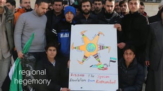 46
Daily bombardment http://onlineathens.com/national-news/2012-01-28/children-among-74-dead-2-days-syrian-turmoil
http://onlineathens.com/national-news/2012-01-28/children-among-74-dead-2-days-syrian-turmoil
Militarized
resistance developed
 