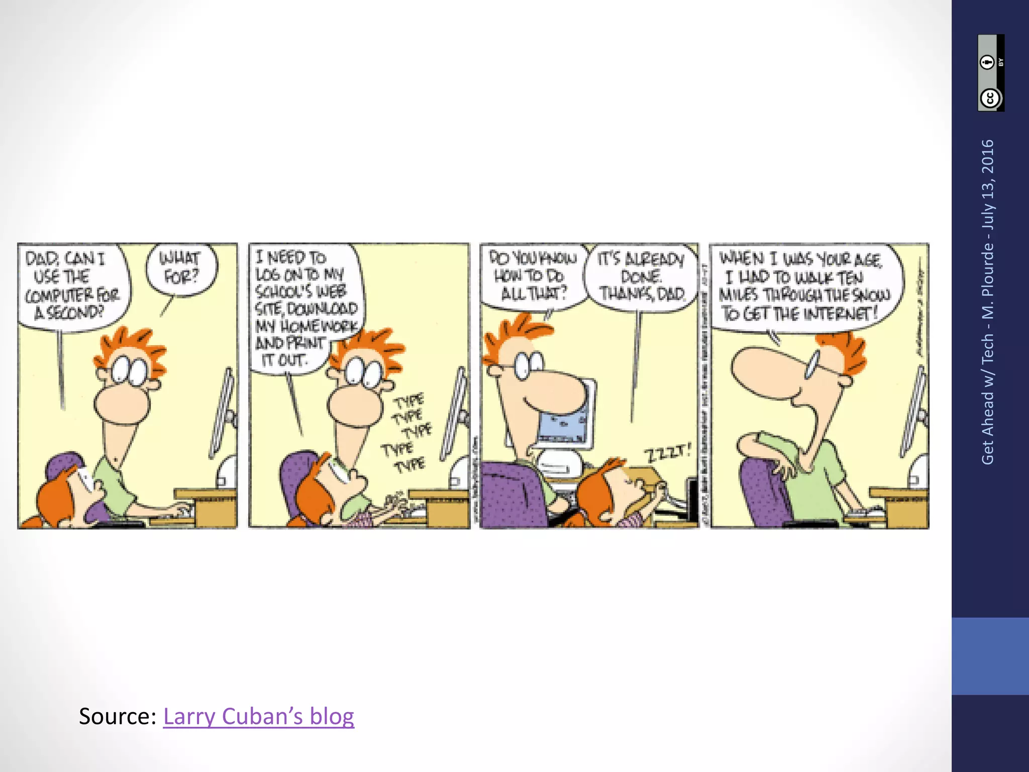 GetAheadw/Tech-M.Plourde-July13,2016
Source: Larry Cuban’s blog
 