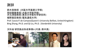 x
ľF (ѧAѧ)
l (ѧҽѧ)
Ԫս (|ѧҽѧо)
ֲҰ泼 (늚ͨŴѧ)
Prof. Cassio P. de Campos(Queen's University Belfast, United Kingdom)
Bing Zhang, Ph.D. and Qi Liu, Ph.D. (Vanderbilt University)
Ŀʡ оγIA (: ľF)
 