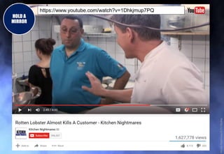 HOLD A
MIRROR
https://www.youtube.com/watch?v=1Dhkjmup7PQ
KitchenNightmares©ITVStudios
 