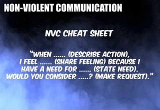 NON-VIOLENT COMMUNICATION
 