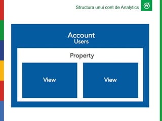 Structura unui cont de Analytics
 