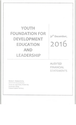  Youthhub Africa 2016 Audited Account