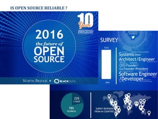 IS OPEN SOURCE RELIABLE ?
 
