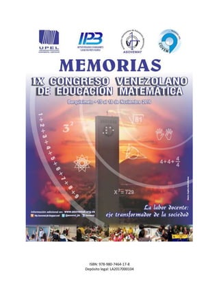 ISBN: 978-980-7464-17-8
Depósito legal: LA2017000104
 