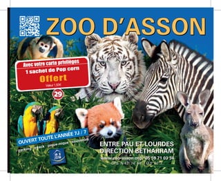 Avec votre carte privilèges
1 sachet de Pop corn
Offert
Valeur 1,50m
29
016
18h
ure)
 