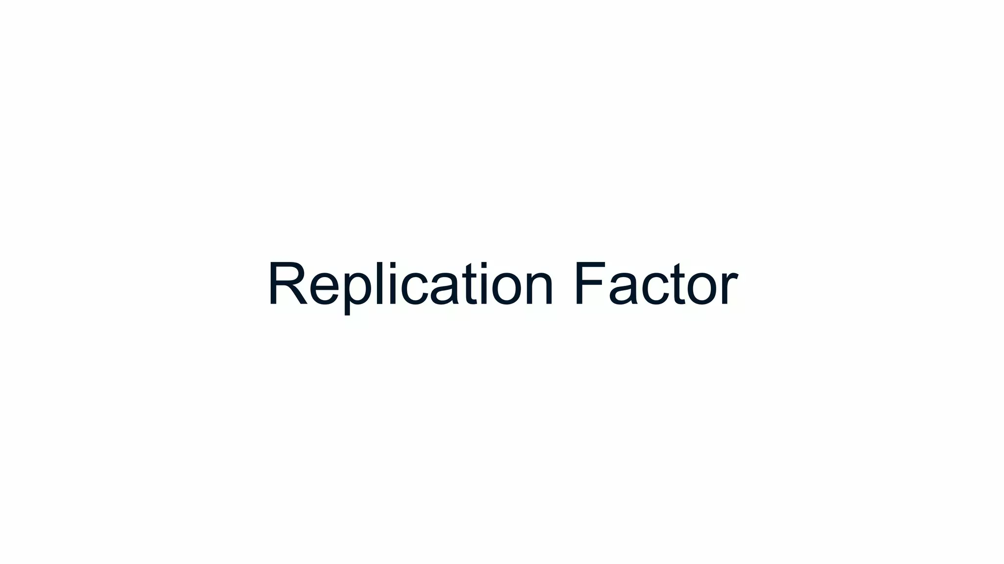 Replication Factor
 