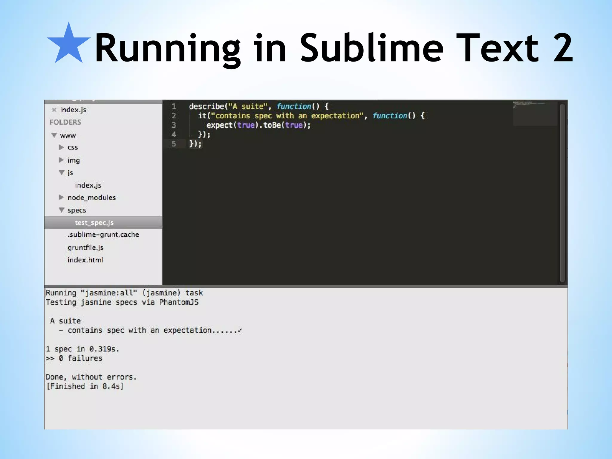 ★Running in Sublime Text 2 