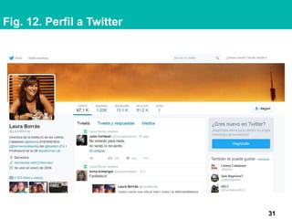 Fig. 12. Perfil a Twitter
31
 