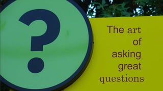 The art
of
asking
great
questions