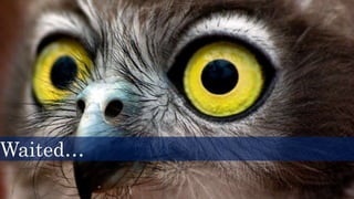 Waited…