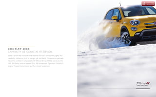 2016 FIAT 500X Brochure, Los Angeles FIAT Dealer