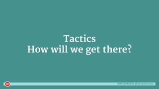 #iMEDIA2016 @danaditomaso
Tactics
How will we get there?
 