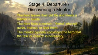 The 12 steps of the Heroes Journey - Joseph Campbell - Monomyth | PPTX