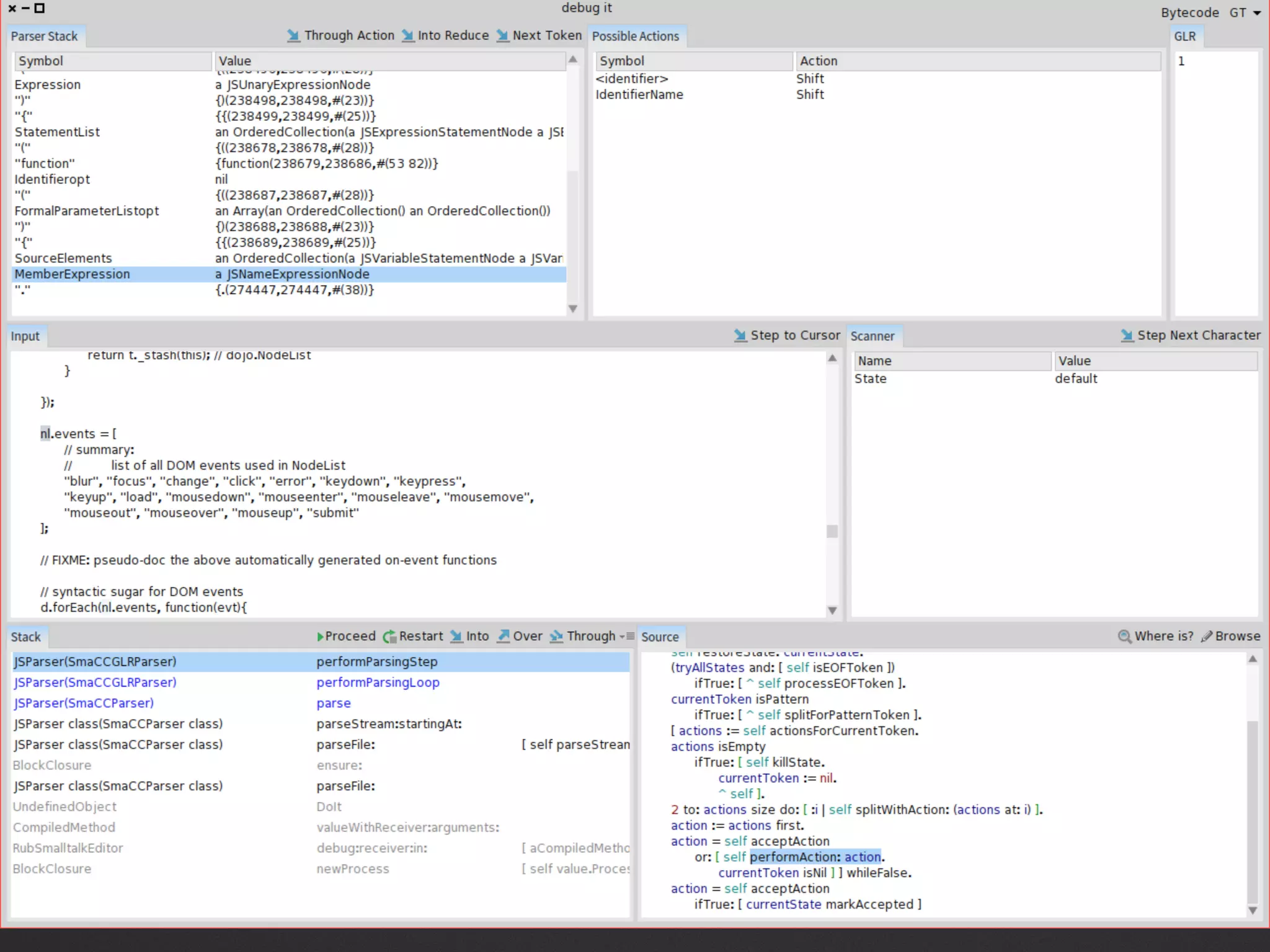 Hot update on the spot
customizable debugger
 