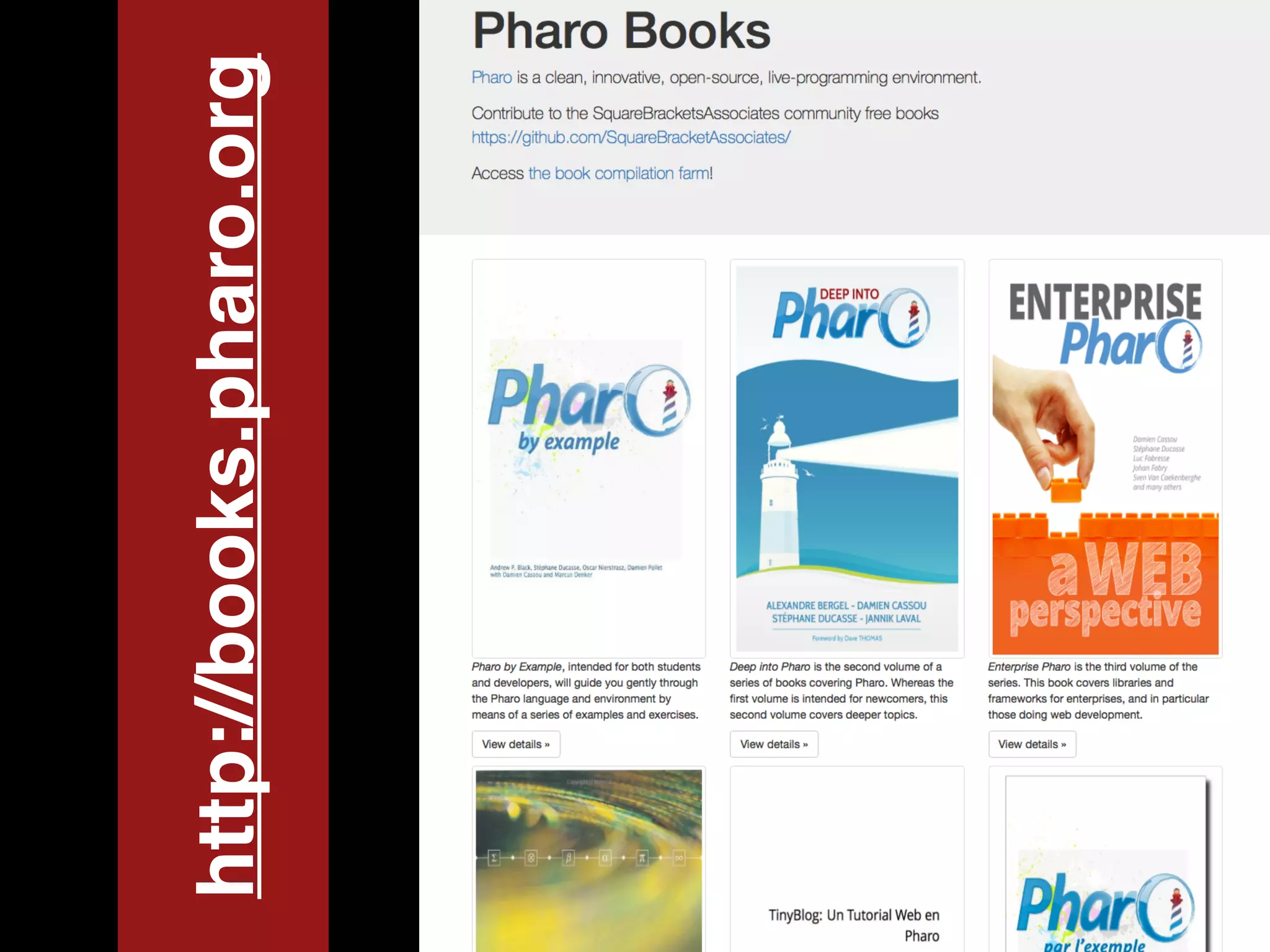 http://books.pharo.org
 