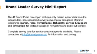 2016 Networking and Scale-out Storage Brand Leader Survey (Mini-Report)