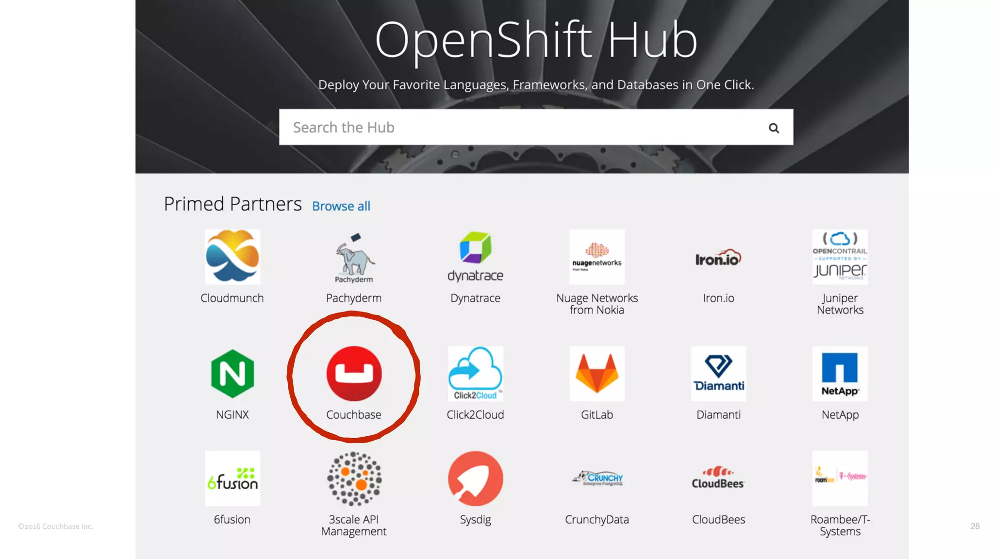 ©2016	
  Couchbase	
  Inc. 28
 