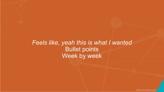 ©2016 Seer Interactive • p96
Feels like, yeah this is what I wanted
Bullet points
Week by week
 