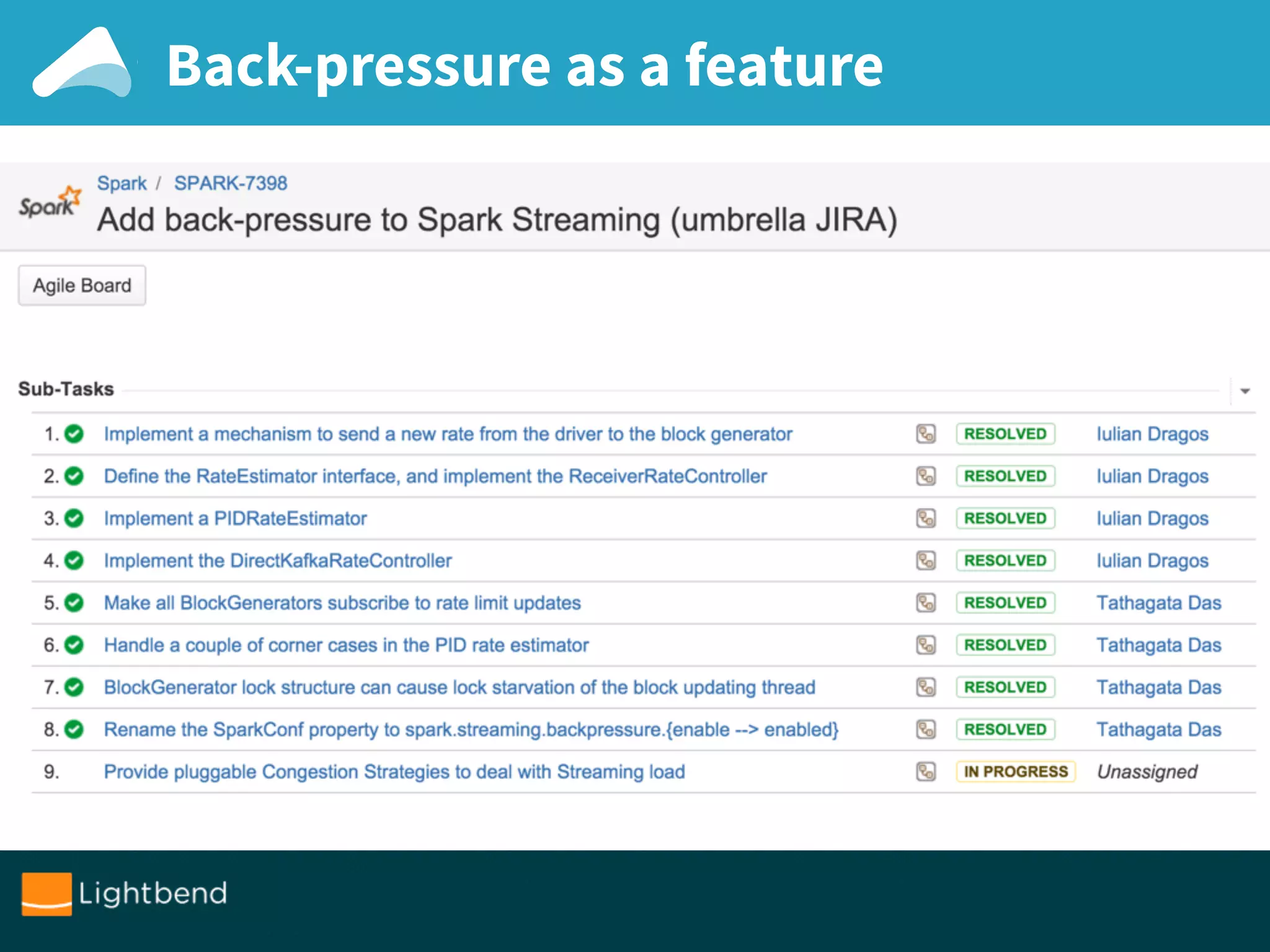 Back-pressure as a feature
 