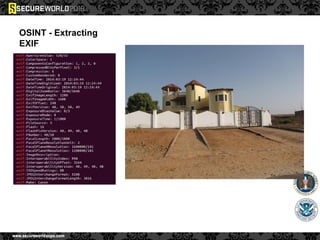 OSINT - Extracting
EXIF
 