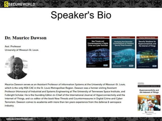 Speaker's Bio
 
