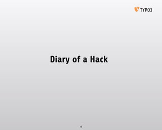 Diary of a Hack
15
 